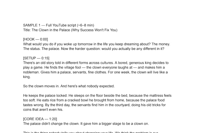 write a retention optimized youtube script with hooks and titles